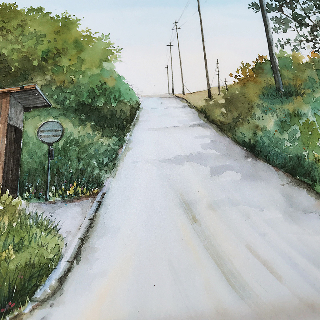 【米蒂风景水彩】菊次朗的夏天（图ZMTE3MTMxMDQw） - 绘画 - 站酷设计师Mitty_米蒂原创素材 - 站酷ZCOOL