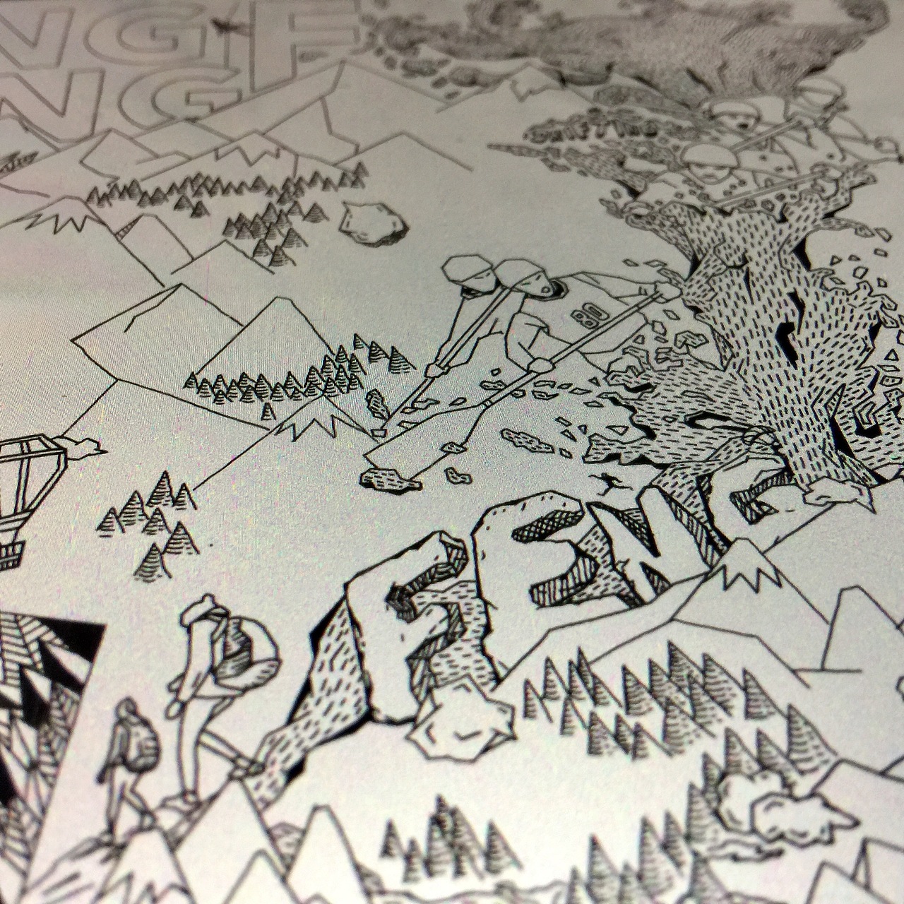 QLF山地公园主视觉海报创作