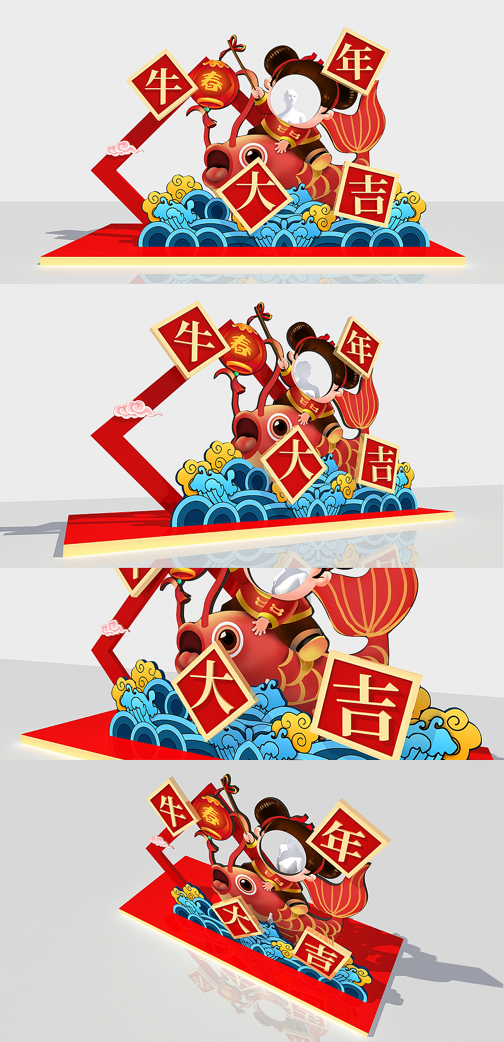 牛年新年商场美陈