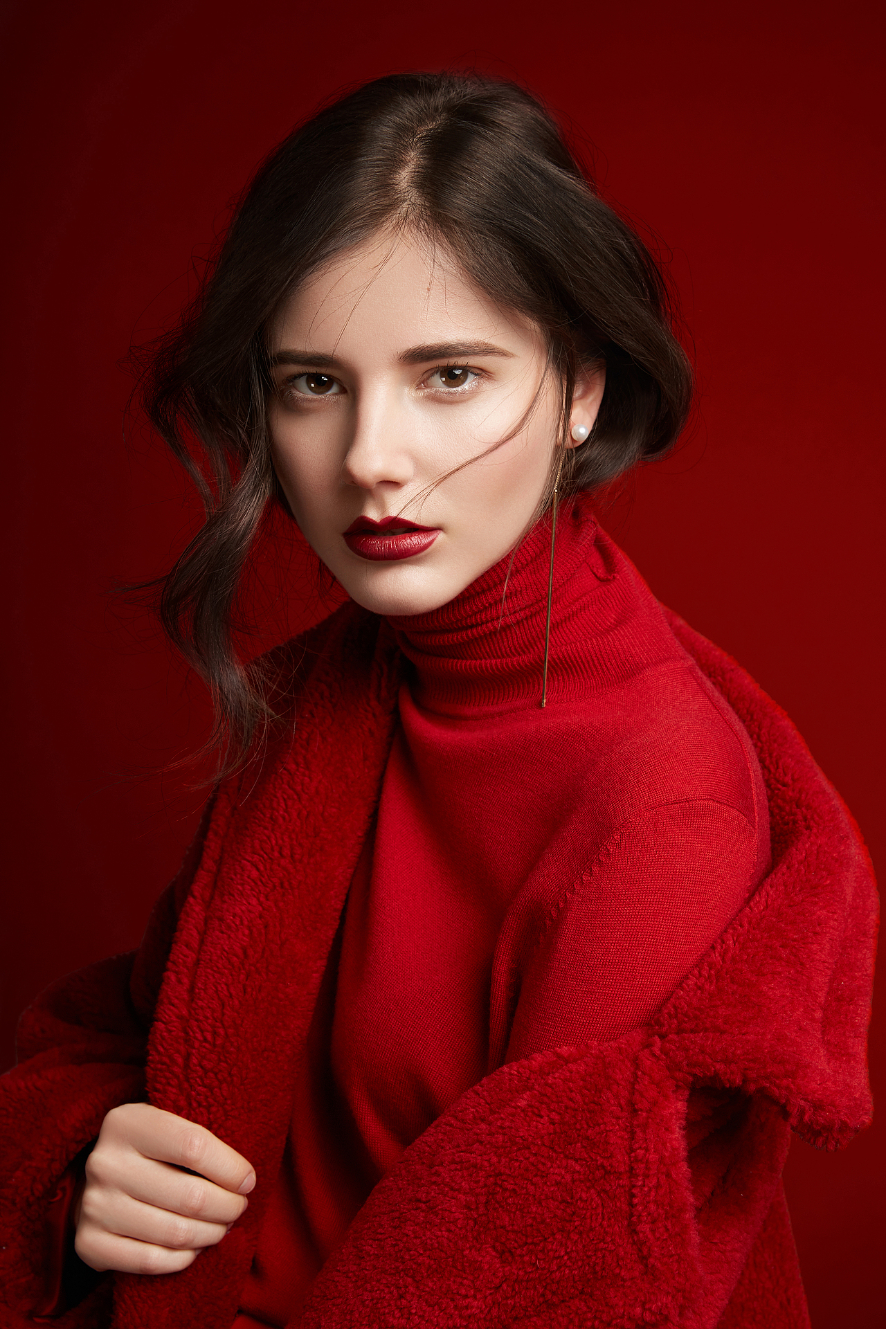 扣头发换背景人像修图