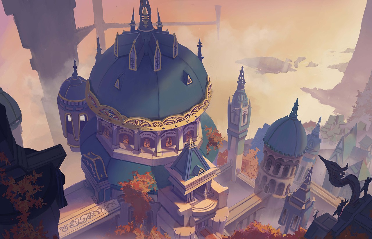 欧式建筑|插画|游戏原画|belloyu_原创作品-站酷(zcool)