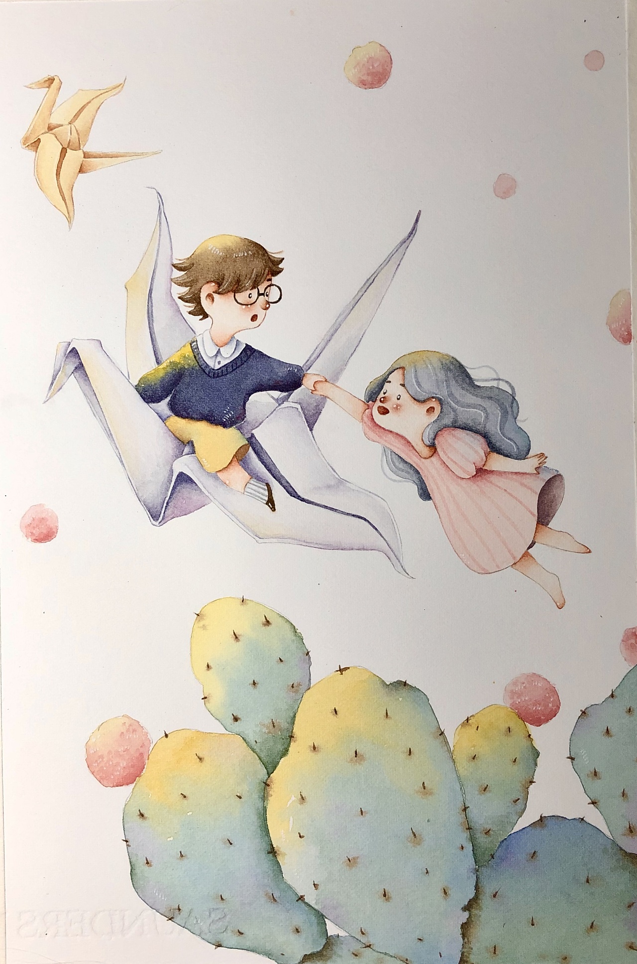 森系水彩今日份打卡～爱了爱了|插画|绘本|三三有空 - 原创作品