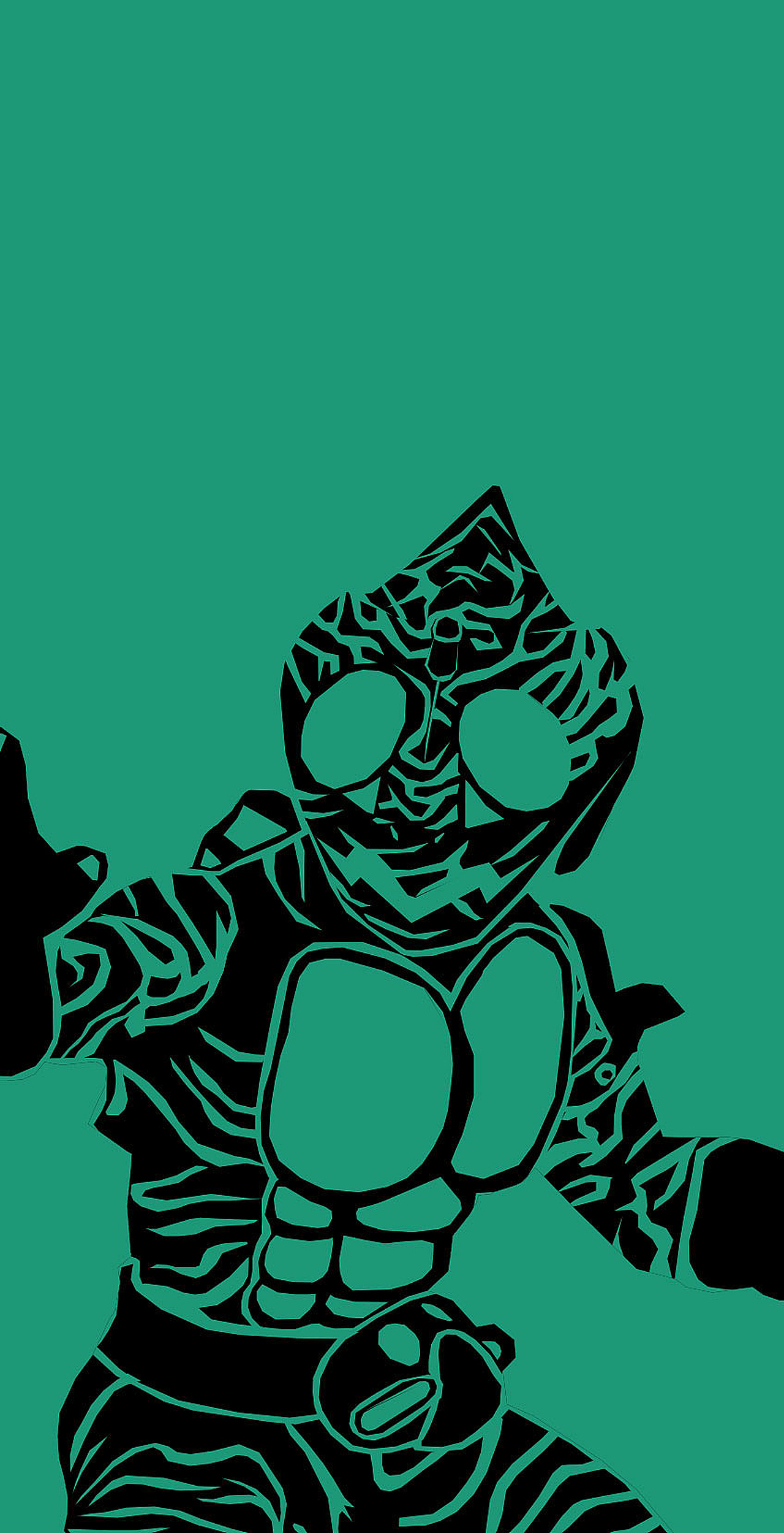 假面骑士黑白剪影