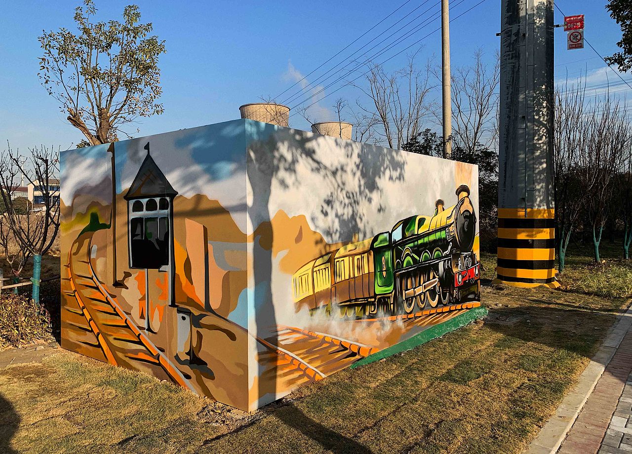 【街头涂鸦变电箱】