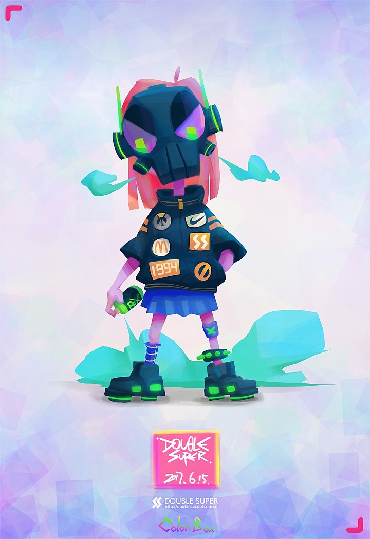 Color Box（图ZODQ4ODA4Mjg=） - 新锐潮流插画 - 站酷设计师宇宙人烧烧原创素材 - 站酷ZCOOL