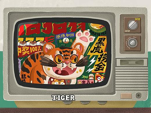 贰零贰贰虎年年画