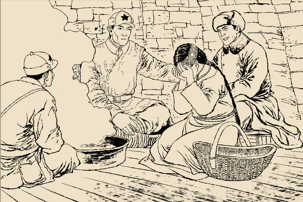 写实连环画抗战连环画老连环画人物速写场景速写