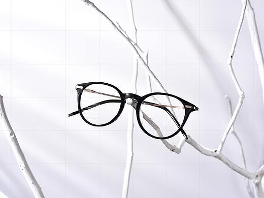 眼镜平光镜拍摄