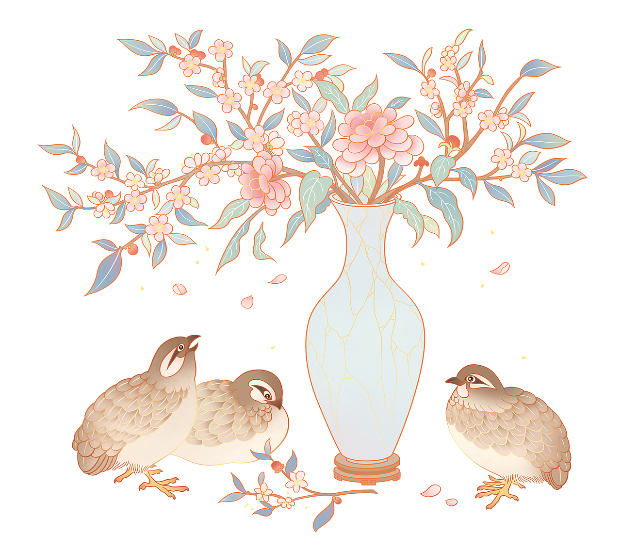 故宫台历2020 金鼠翼开万福生（图ZMjA3MTY1NTQ0） - 商业插画 - 站酷设计师青筝儿原创素材 - 站酷ZCOOL