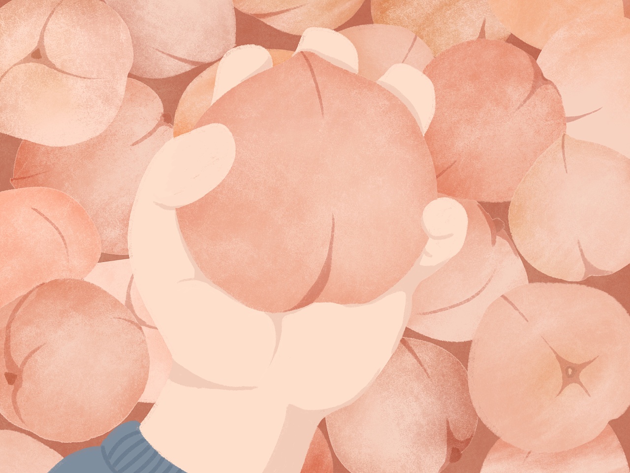 桃太郎|插画|创作习作|amekiii - 原创作品 - 站酷 (zcool)