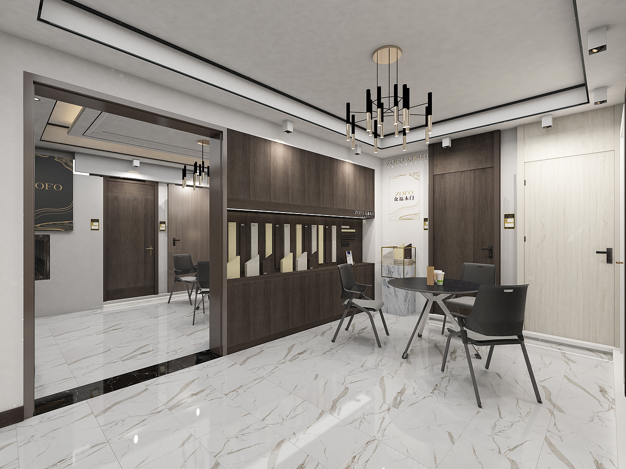 众福木门专卖店设计 红勾品牌策划（图ZMjMxNTY0NTUy） - 展陈设计 - 站酷设计师红勾品牌策划原创素材 - 站酷ZCOOL