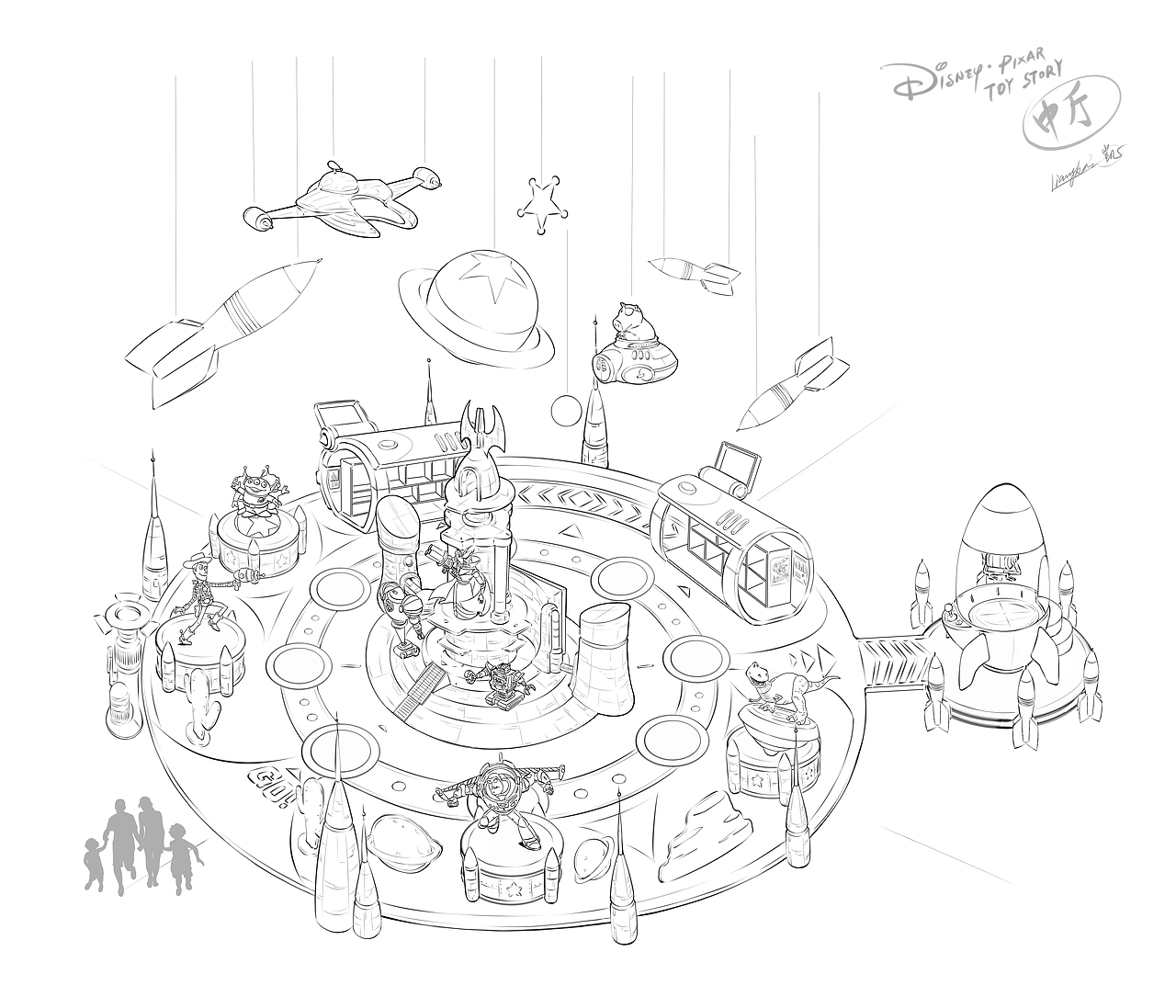 迪斯尼皮克斯展览设计（图ZNDY4Nzc0ODg=） - 商业插画 - 站酷设计师liang_k原创素材 - 站酷ZCOOL