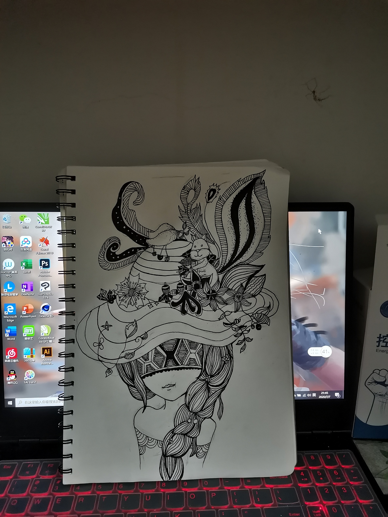 插画手绘临摹（图ZMjE1NDY5MTI4） - 艺术插画 - 站酷设计师zdydada原创素材 - 站酷ZCOOL