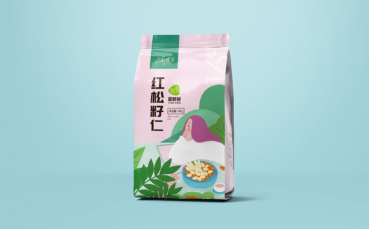 七月唯谷坚果类品牌全案设计