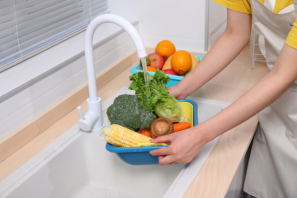 洗菜篮/沥水篮拍摄/厨房用品/日用百货