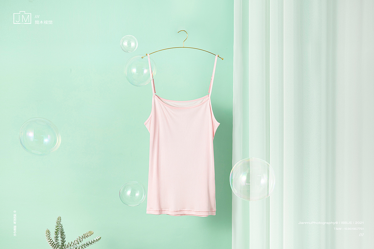 吊带 创意摄影 | 蕾丝真丝背心 服饰静物拍摄 产品摄影