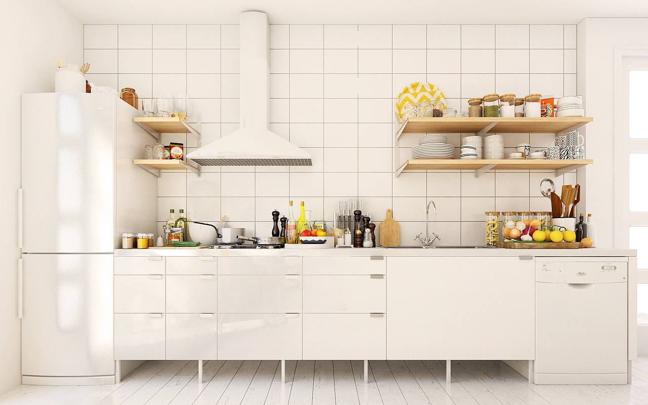 北欧风格家居厨房装修效果图设计图__室内设计_环境设计_设计图库_昵图网nipic.com