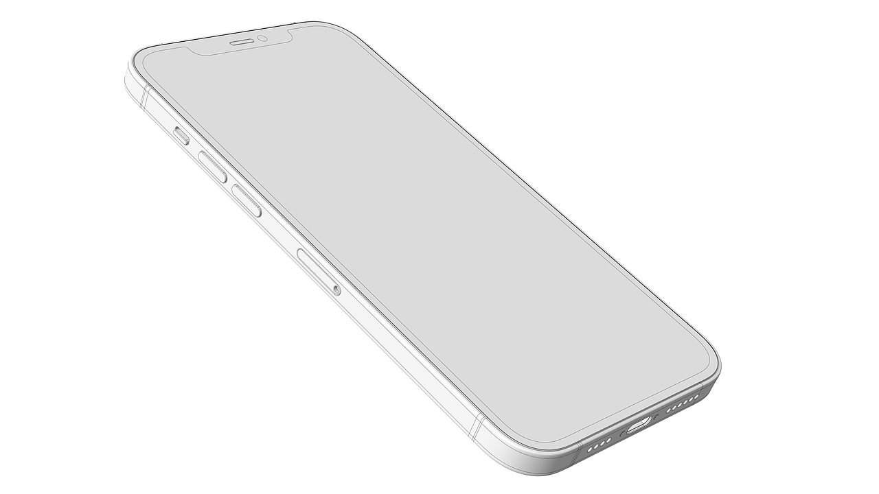 iphone12 3d模型(根据官方图纸)