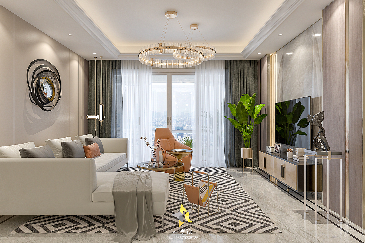 輕奢樣板間（圖ZMTM5NTM1NzAw） - 家裝設(shè)計 - 站酷設(shè)計師星視覺原創(chuàng)素材 - 站酷ZCOOL