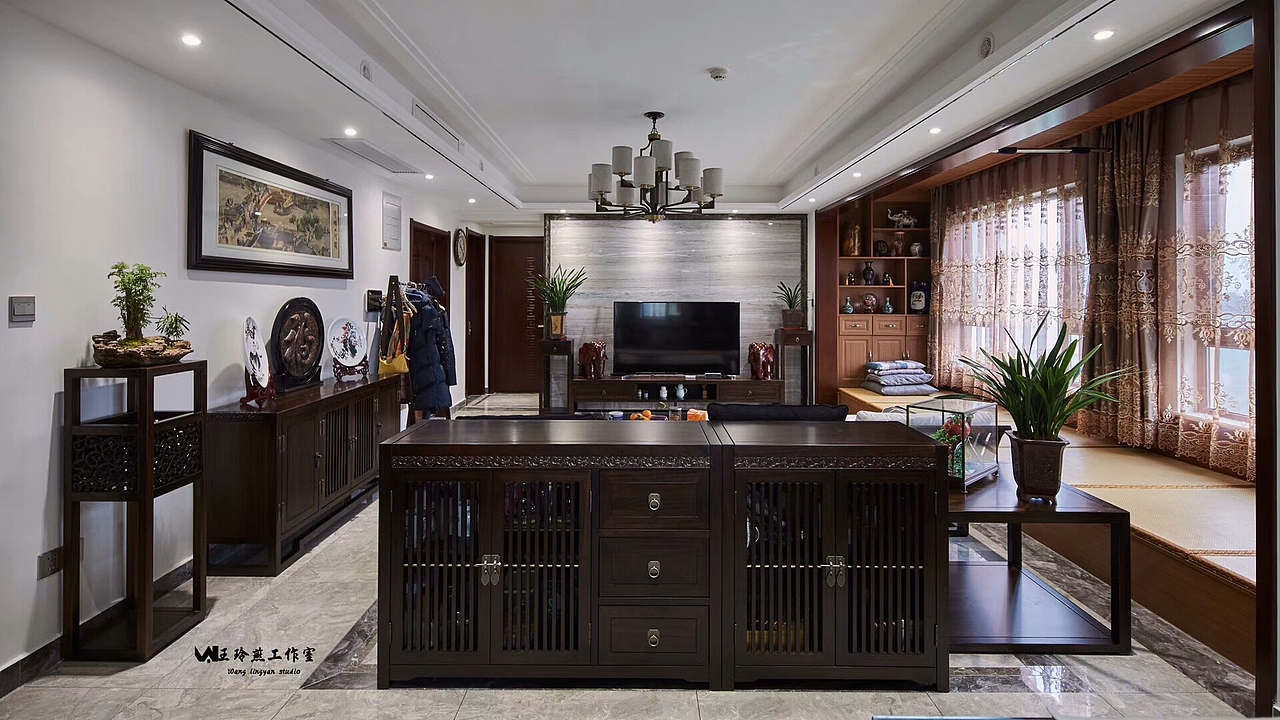 新中式實景（圖ZMTM5MTEyOTUy） - 家裝設計 - 站酷設計師zyjyxxzj原創(chuàng)素材 - 站酷ZCOOL