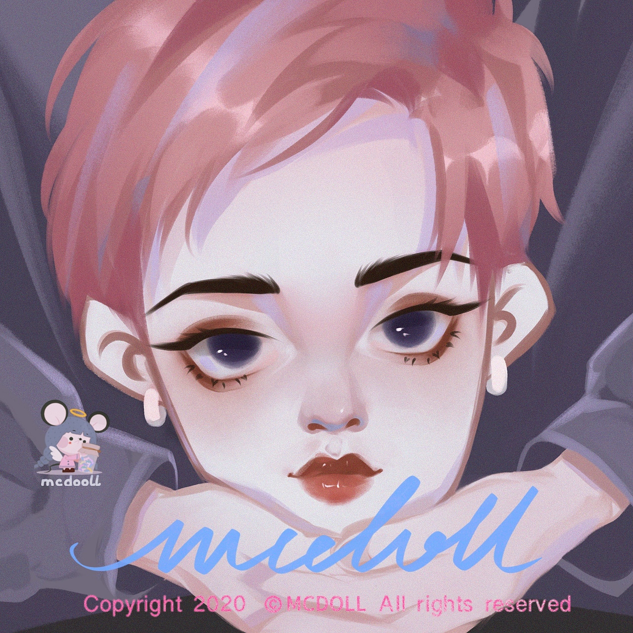 头像委托插画合作（图ZMjI3NzMzMDky） - 商业插画 - 站酷设计师mcdoll_麦兜原创素材 - 站酷ZCOOL