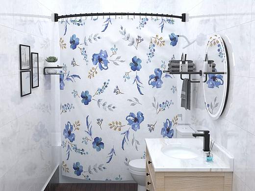 亞馬遜-浴簾桿（視頻）（個人主頁-ZNTcwMDIzMTI=） - 電商 - 站酷設(shè)計師一只野生小美工原創(chuàng)素材 - 站酷ZCOOL