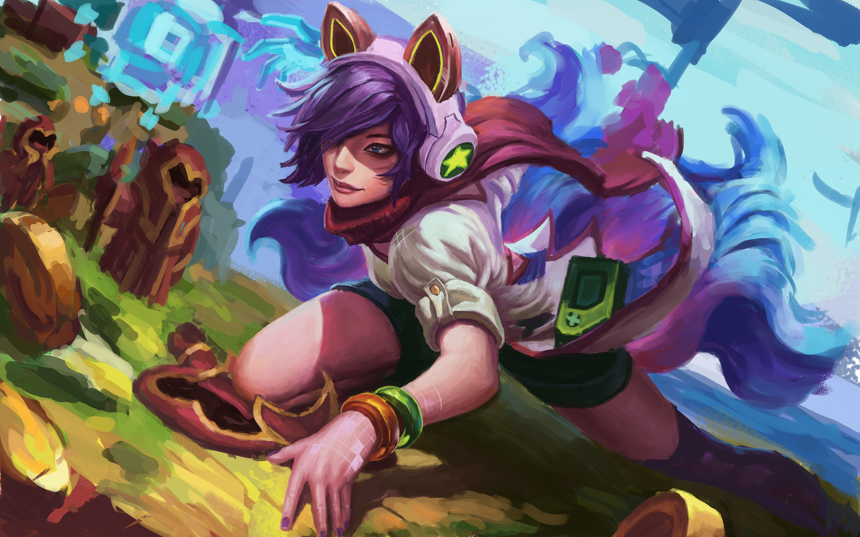 lol电玩阿狸插画 学习