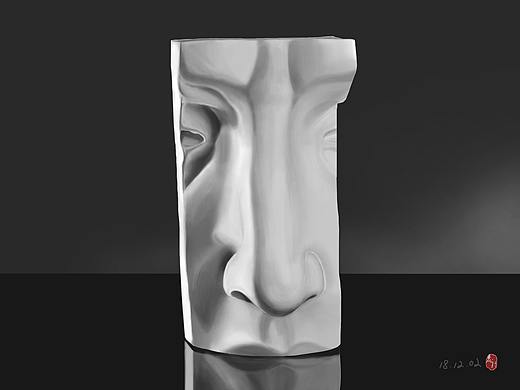 石膏练习（个人主页-ZMzIyMzkxMzY=） - 艺术插画 - 站酷设计师蔷角一缕薇光原创素材 - 站酷ZCOOL