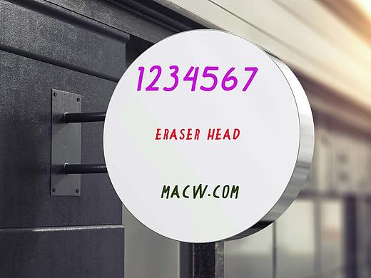 Eraser Head清秀的粉笔字体