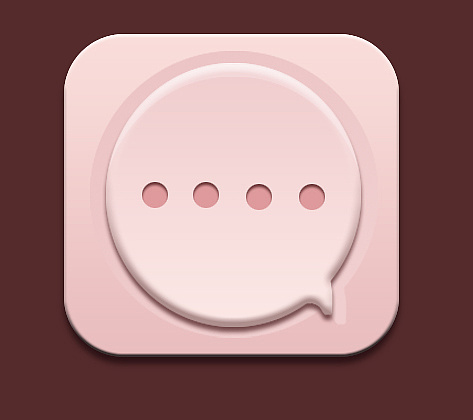 简洁几何组合背景 一枚短信icon(原创技巧)