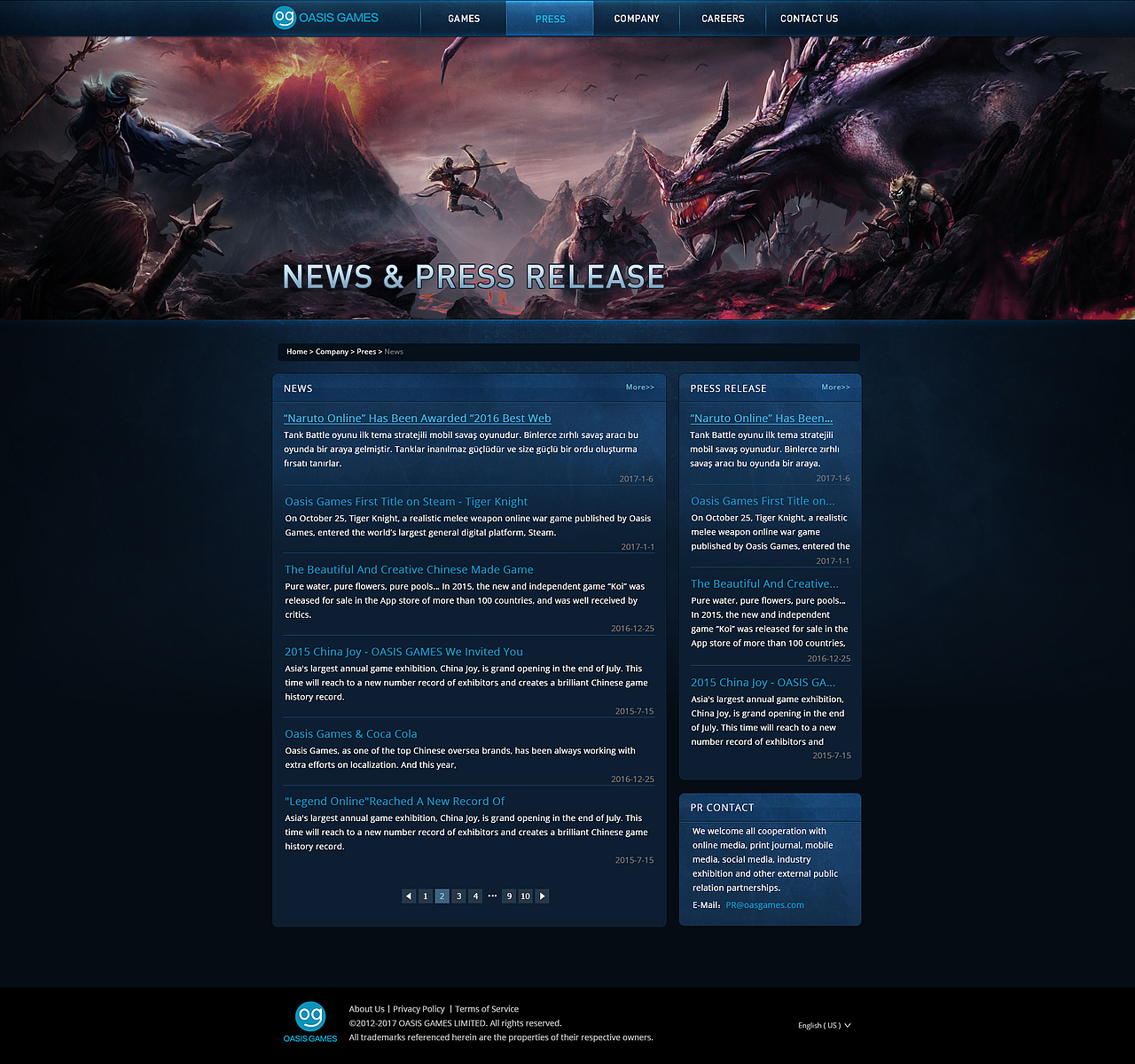 OASIS GAMES 平台设计汇总