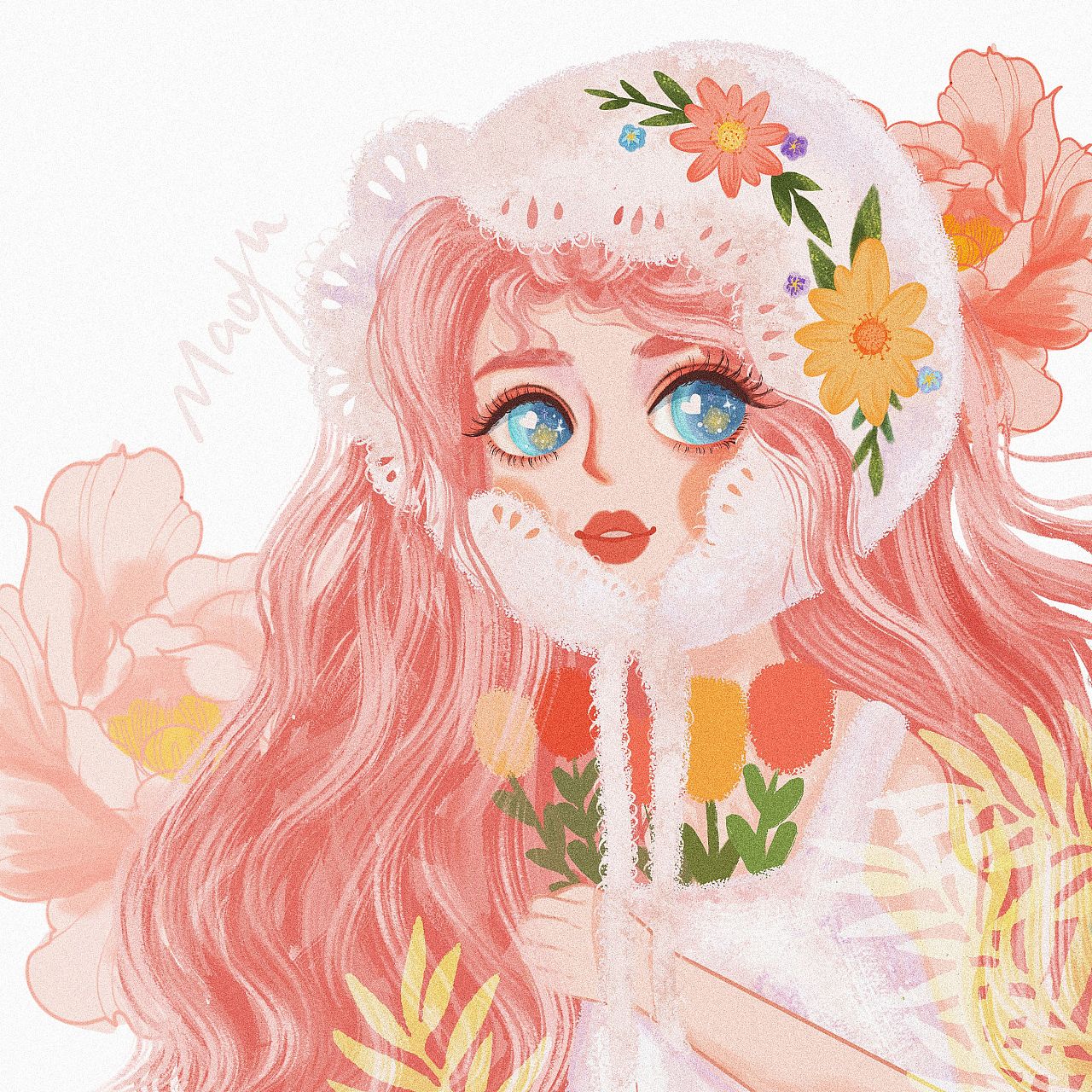 头像|插画|其他插画|猫橘小小 - 临摹作品 - 站酷 (zcool)