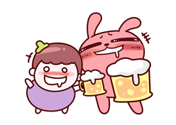 冷兔KAKAO表情（图ZMjEyMDE5MjQ=） - 网络表情 - 站酷设计师冷兔同学原创素材 - 站酷ZCOOL