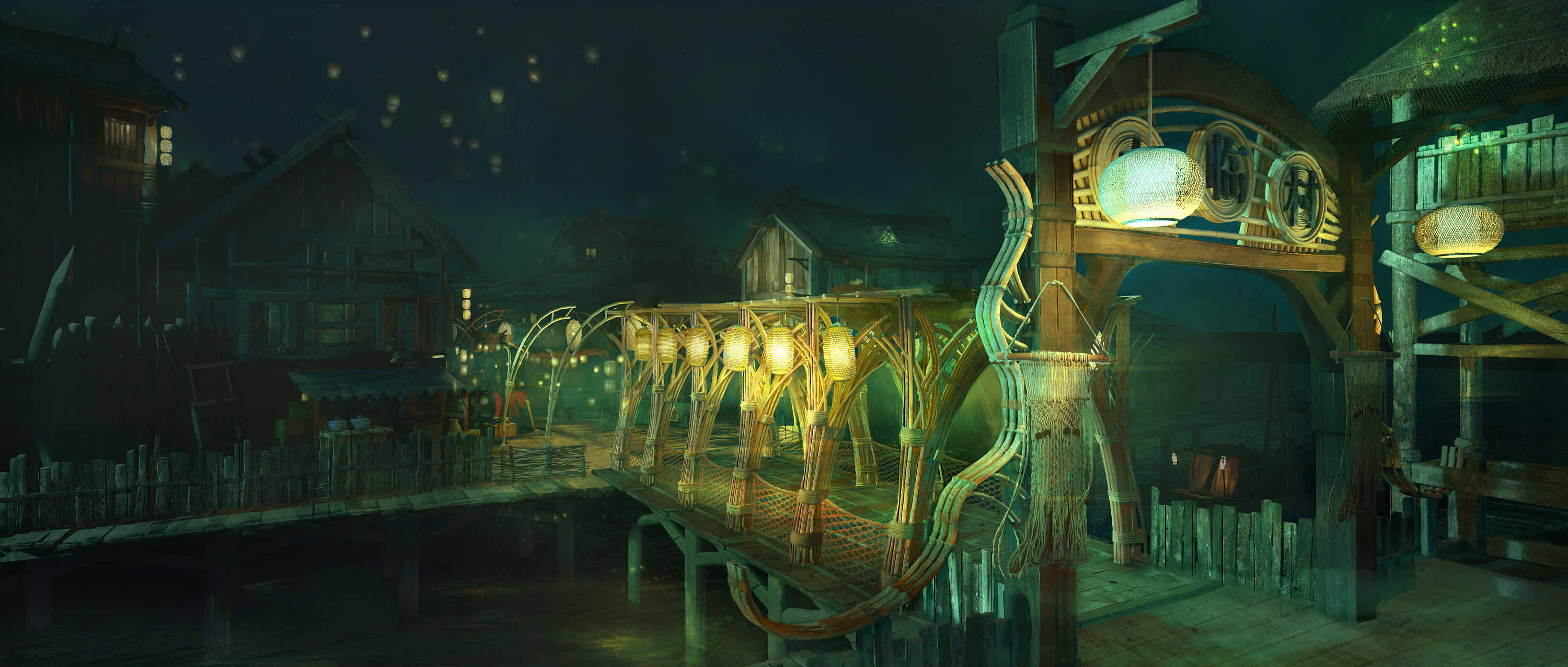 渔村|插画|概念设定|yokirakira - 原创作品 - 站酷 (zcool)