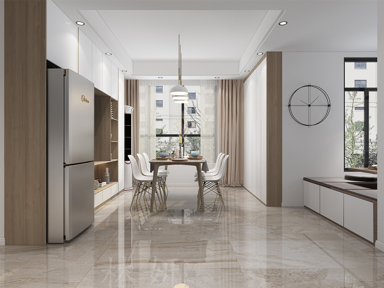 90㎡北欧清新家居——北欧风格（图ZMjczMzk1NDY0） - 其他空间 - 站酷设计师零零一米五原创素材 - 站酷ZCOOL