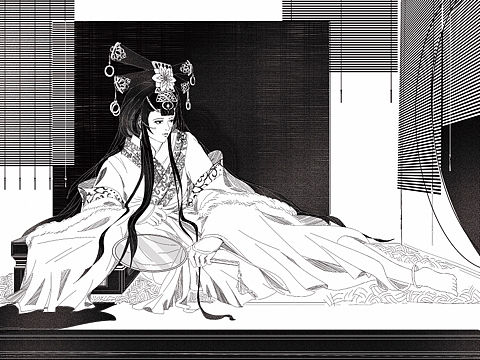 发｜黑白练习稿