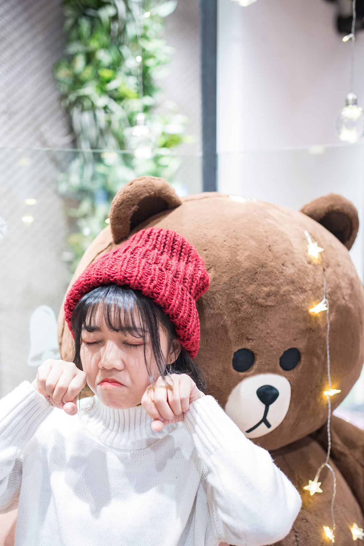 迟到的圣诞节（夜景人像+布朗熊）你看见过我的小熊吗（图ZMTAzNzE1ODU2） - 人像摄影 - 站酷设计师Yandex_yan原创素材 - 站酷ZCOOL