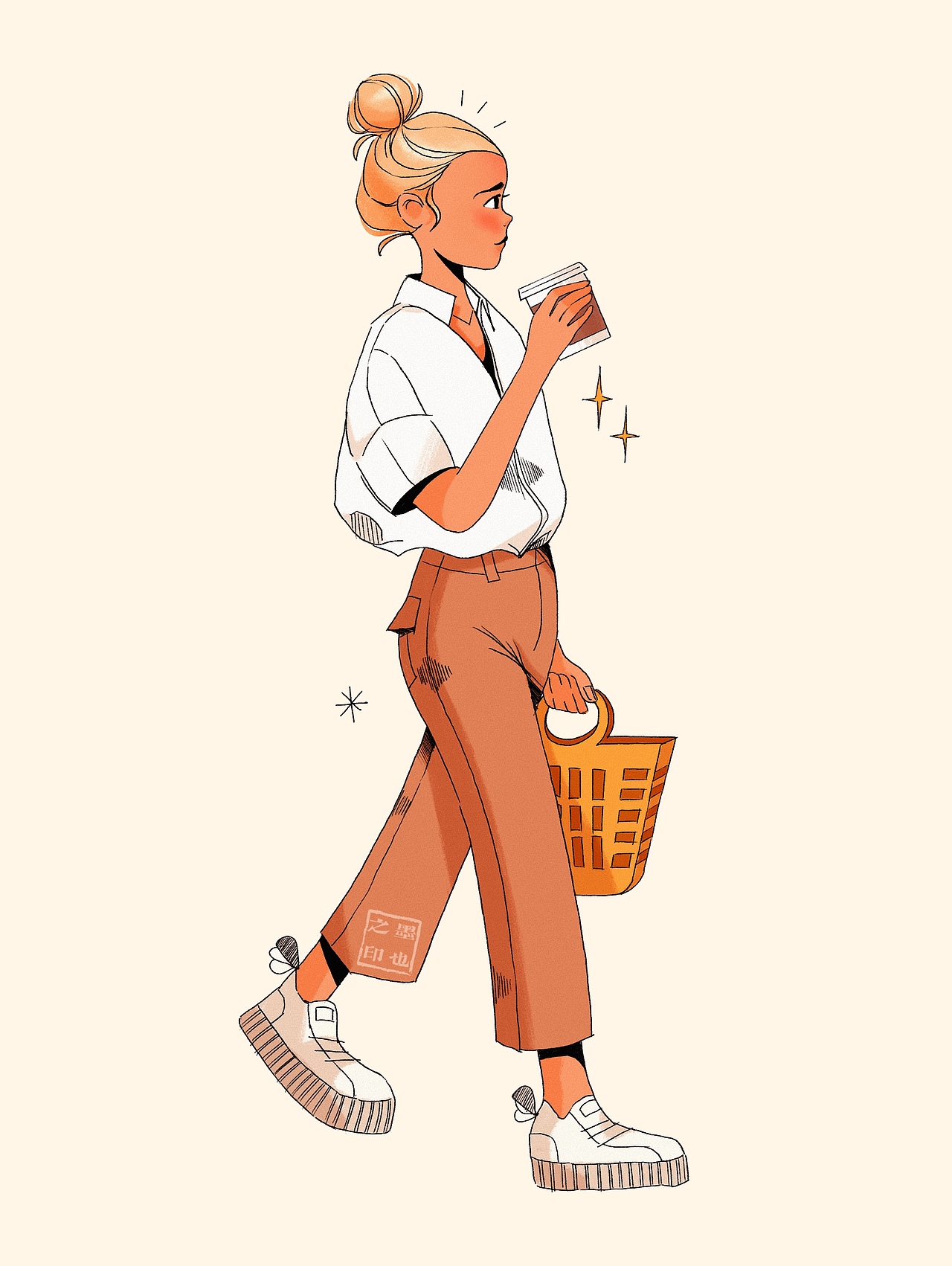 欧美风插画临摹