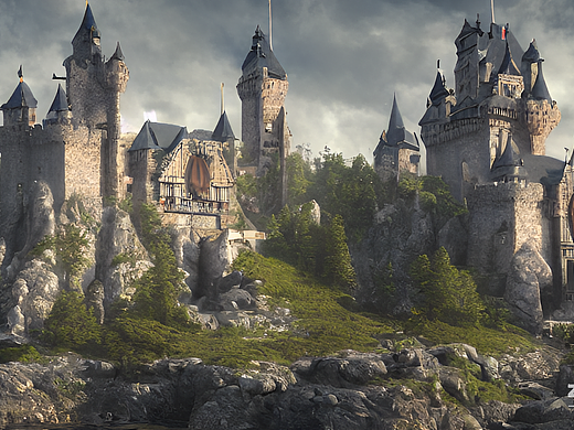 #AI创作实验室#城堡（个人主页-ZNjI2NzQxODg=） - AI作品 - 站酷设计师猫南北MMM原创素材 - 站酷ZCOOL