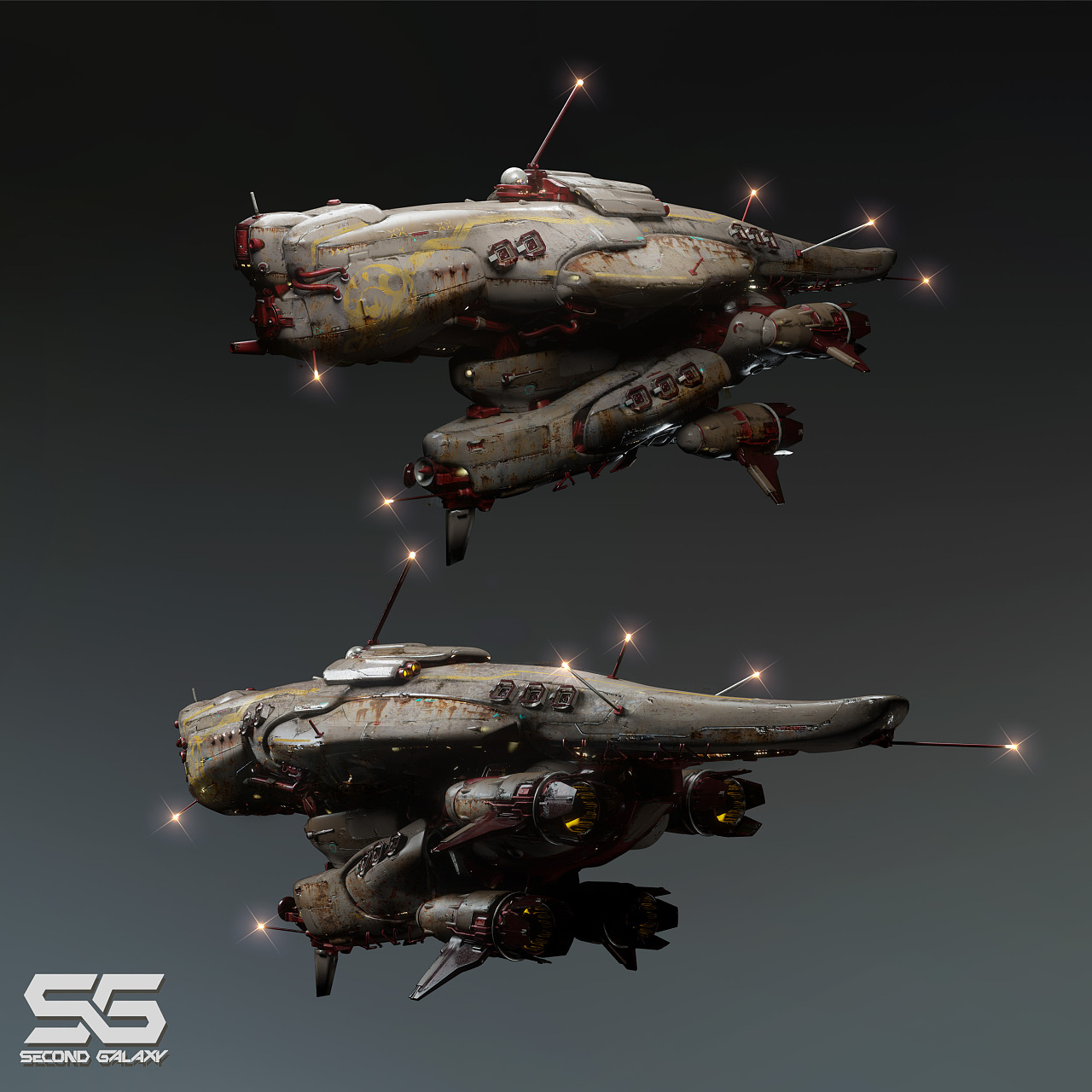 疯狂麦克斯飞船|插画|游戏原画|sparkwarrgon - 原创作品 - 站酷