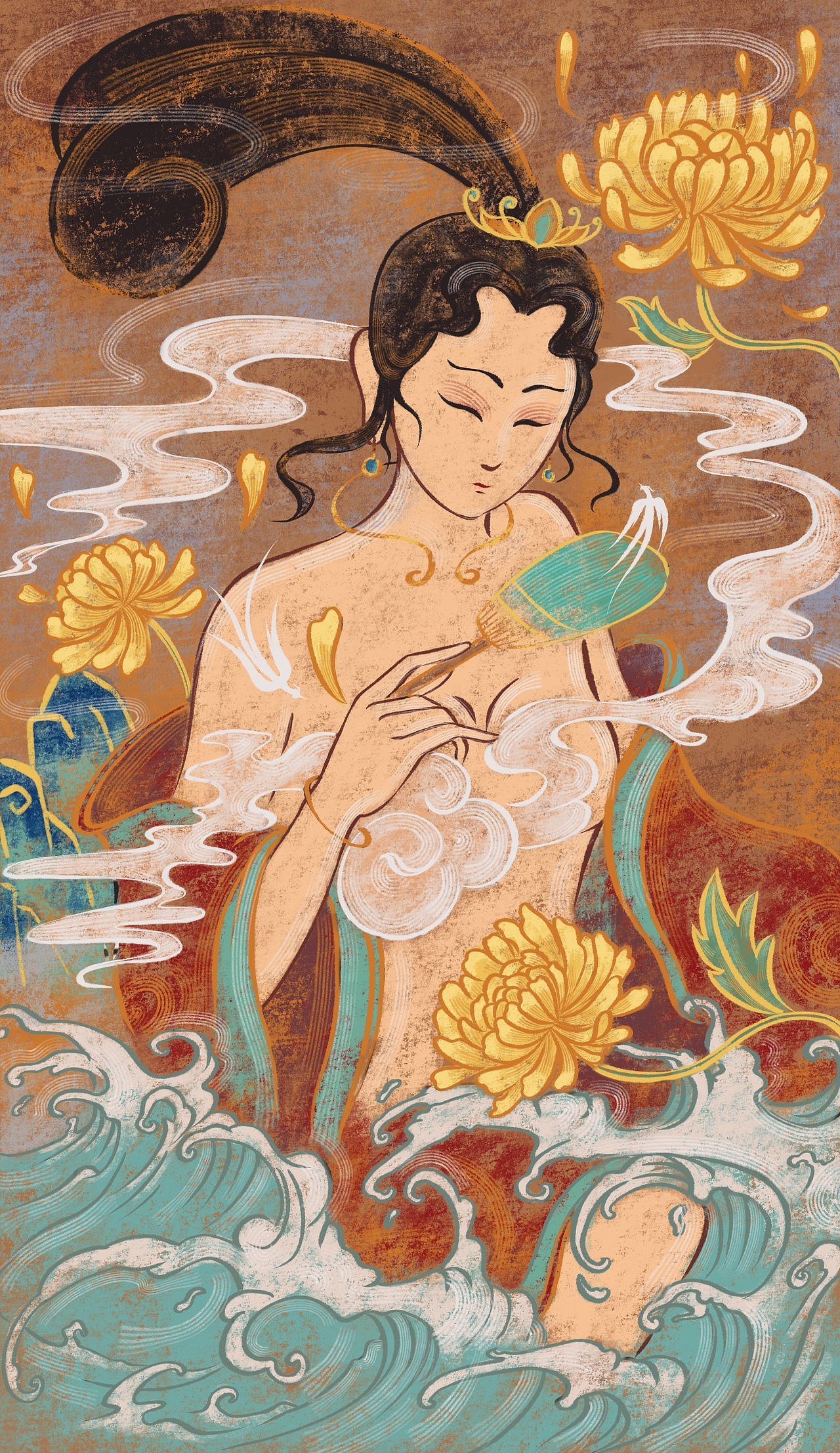 《洛神赋》插画系列（图ZMjEwMDg2MDYw） - 创作习作 - 站酷设计师玉鑫原创素材 - 站酷ZCOOL