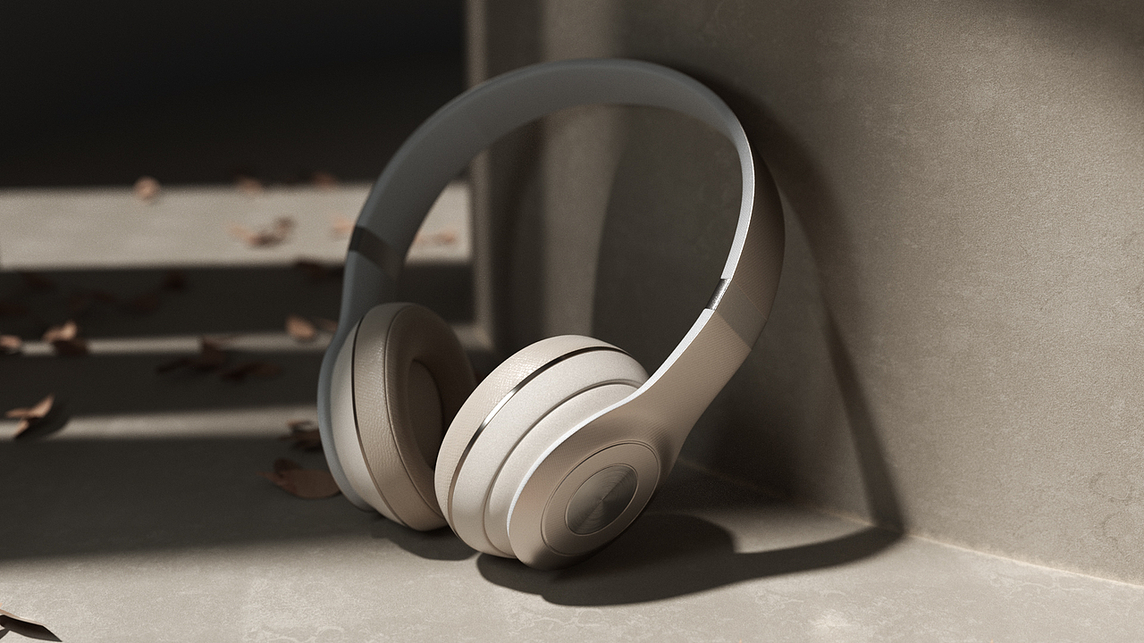 头戴式耳机创意视觉渲染