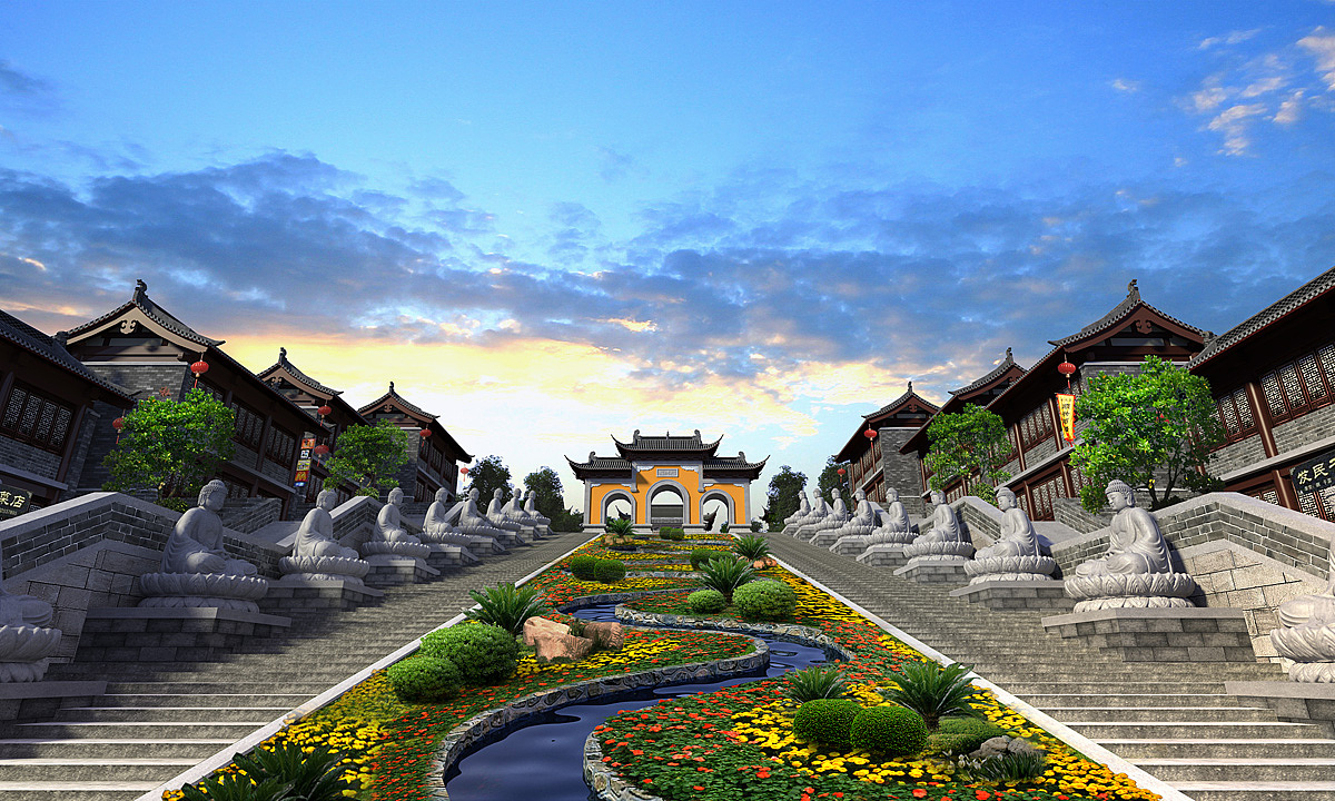 重庆寺庙规划设计/重庆古建筑整体规划/仿古建筑规划（图ZMTI4MjQwNjQ0） - 建筑设计 - 站酷设计师Z25346806原创素材 - 站酷ZCOOL