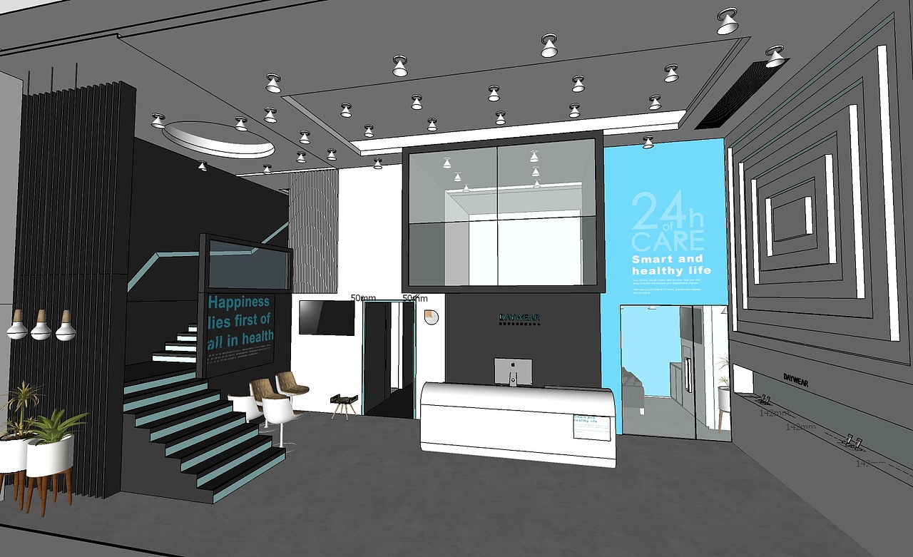 门店装修设计方案与3D效果图