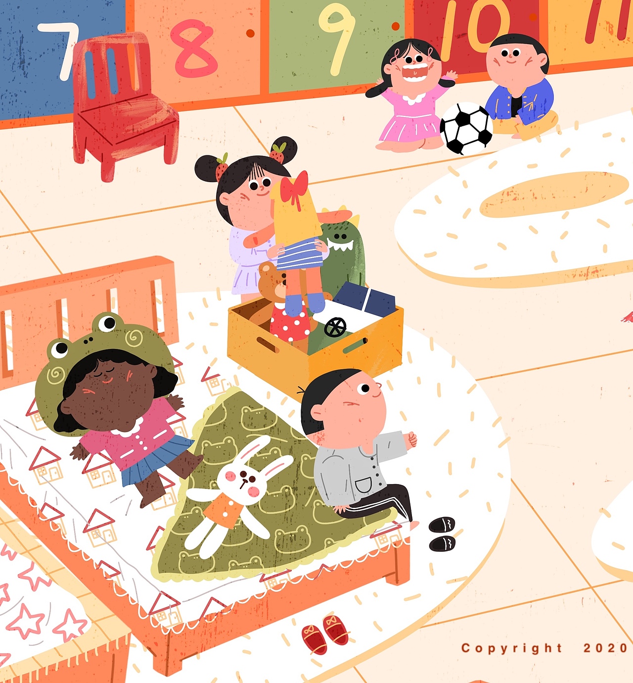 幼稚园的故事03（图ZMjEwNjEzNjE2） - 儿童插画 - 站酷设计师秧琪yoki原创素材 - 站酷ZCOOL