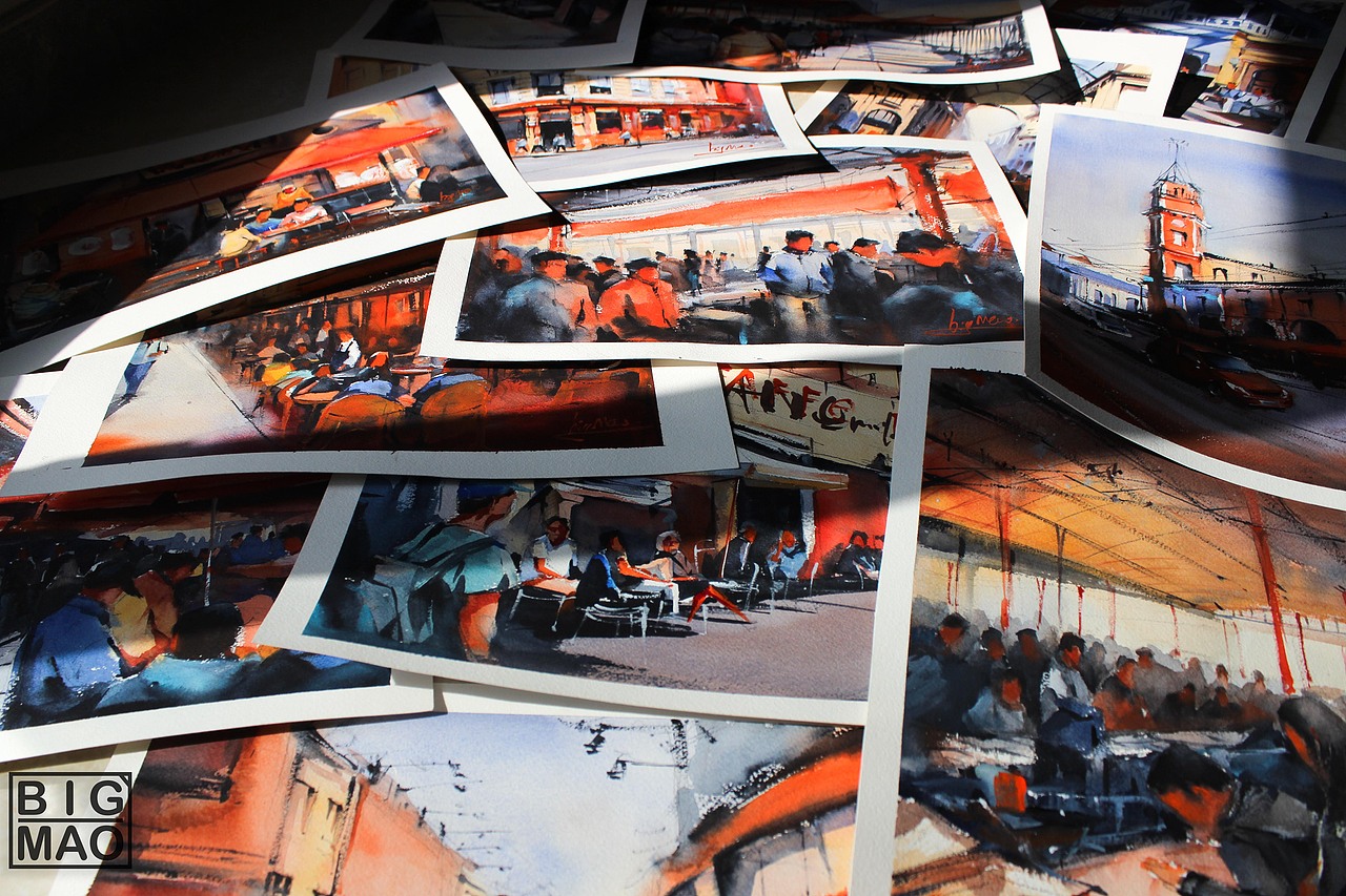 第四波-速涂合集带人物（图ZNzMyNTQ4ODA=） - 绘画 - 站酷设计师大猫爱看鱼原创素材 - 站酷ZCOOL