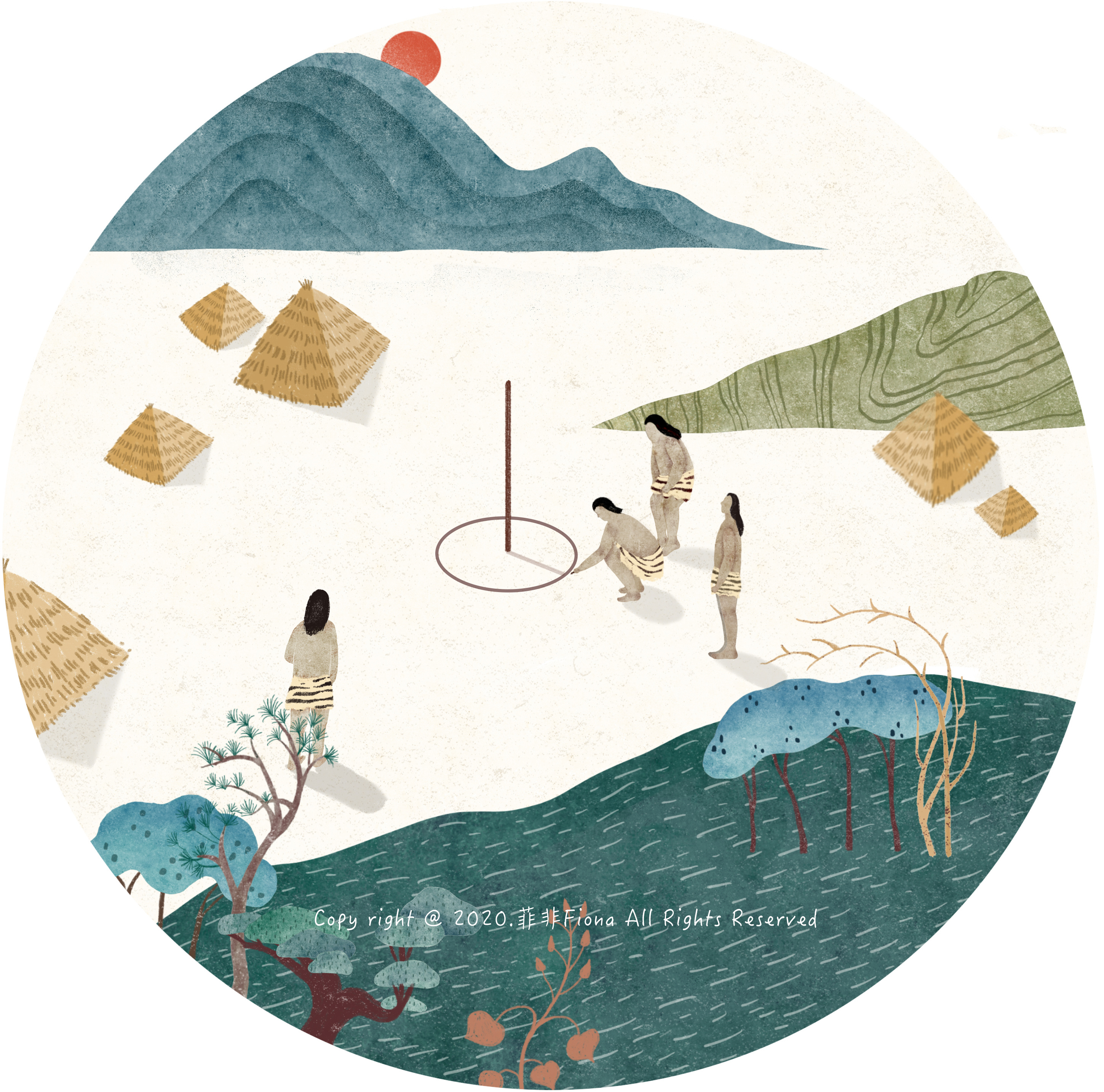 一组中国风插画(四)