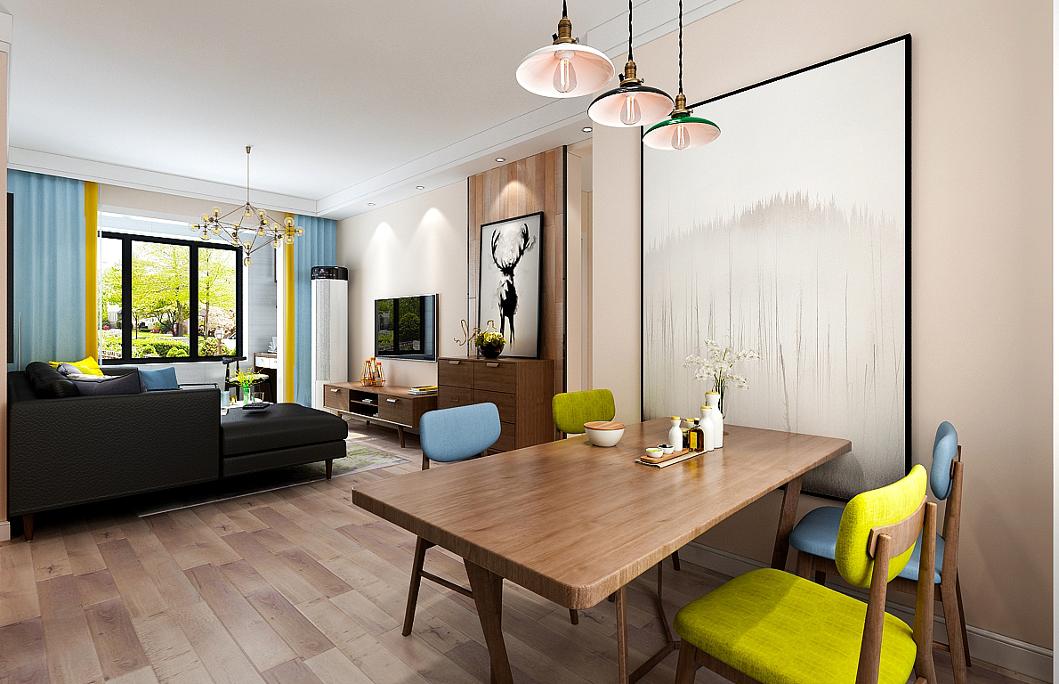 济南万泰装饰中铁逸都90平现代简约案例