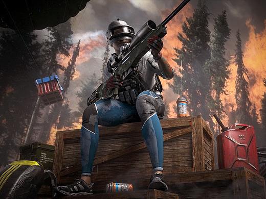 绝地求生-PUBG-C4D场景练习（个人主页-ZNDk1MzE5NTI=） - 场景 - 站酷设计师Zxx豆浆油条原创素材 - 站酷ZCOOL