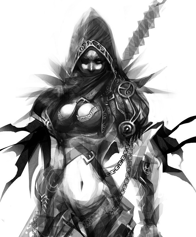 继续往下推着画